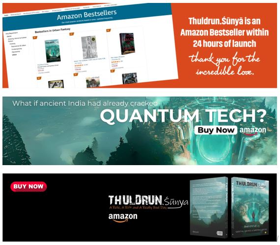 Thuldrun.Sunya Blends Ancient Indian Mythology with Modern Science, Debuts at #1 Bestseller in the Urban Fantasy Category