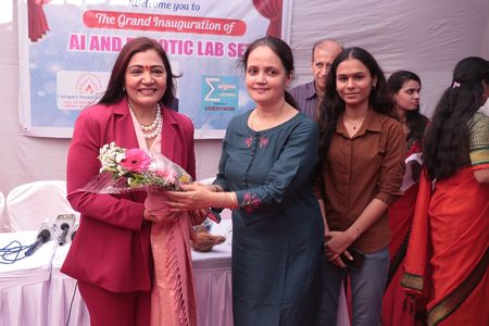 Chingari Shakti Foundation And Team Sigma Inaugurated 22nd AI  And Robotic Lab  At  Divine Child High School, Indira Nagar, Malad East